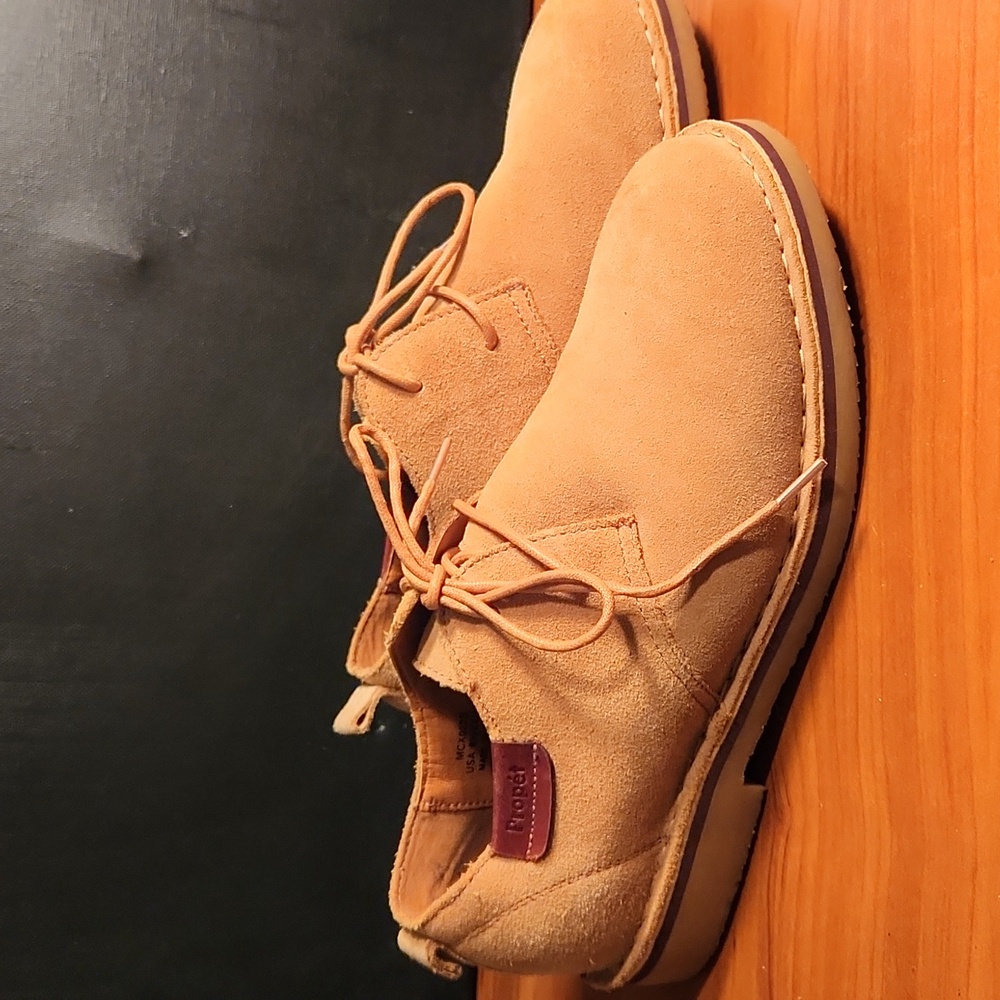 Propet  Men's Brown Tan Suede Oxford Comfort Oxford Shoes 8.5 XX